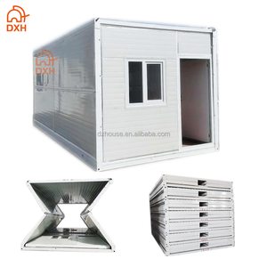 Refugio Plegable Personalizado, Campo de Refugiados, Casa de Campo Temporal, Almacenamiento Temporal, Casa Contenedor Plegable Portátil de 20 pies - Product Image 1