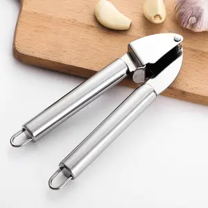 Dropship Garlic Press Rocker; Stainless Steel Garlic Crusher Chopper Mincer  Squeezer to Sell Online at a Lower Price
