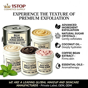 Gommage corporel hydratant et nettoyant en profondeur à l'amande et au café, formule de soin de la peau, guide de production - Product Image 2