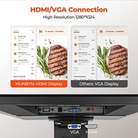 Moniteur tactile POS de 19 pouces, largement compatible et utilisable avec divers systèmes d'exploitation. 1280x1024, Windows 11/10