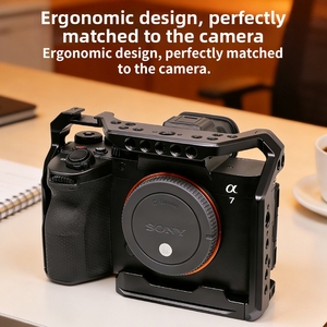 Cage pour caméra <span class=keywords><strong>Sony</strong></span> avec support trépied pour A7R2 A7M2 A9 A7M3 A7R3 A7M4 A7R4 A7R4A A1 A7S3 A9II A7R5 – Rig vidéo - Product Image 5