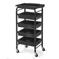 Chariot de Salon de Beauté U-T25A, Chariot Roulant pour Salon de Coiffure