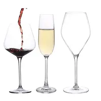 Óculos para bebidas, vidro grande balão para bebidas, vidro de champanhe, branco ou vermelho