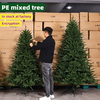 Árbol de Navidad Preiluminado con LED, Sin Olor, Sin Espacios, Tacto Realista, Envío Rápido desde EE. UU., 1 MOQ, Gran Venta
