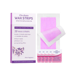 OCEAURA tiras de <span class=keywords><strong>cera</strong></span> <span class=keywords><strong>para</strong></span> depilación corporal <span class=keywords><strong>para</strong></span> <span class=keywords><strong>mujer</strong></span> tela no tejida al por mayor <span class=keywords><strong>para</strong></span> depilación axilas y de cara - Product Image 1