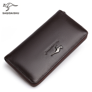 Portefeuille de luxe pour homme, sac <span class=keywords><strong>à</strong></span> main d'affaires de haute qualité avec plusieurs compartiments en cuir de vachette imperméable, sac <span class=keywords><strong>à</strong></span> main tendance pour homme - Product Image 2