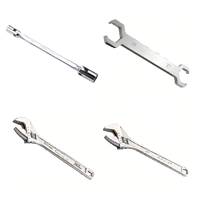 Clé à molette double à extrémités ouvertes pour distributeur de chauffage au sol en acier 27mm 29mm, métrique, pour installation de tuyauterie de chauffage et plomberie DIY