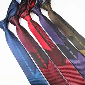 2.36 inch Men Skinny Tie Solid Necktie Satin Slim Exclusive Ties for Formal Wedding Party Business