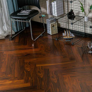 Plancher en <span class=keywords><strong>bois</strong></span> massif à chevrons moderne, super résistant à l'usure, imperméable, anti-fissures, écologique, pour vieille maison, loft - Product Image 4