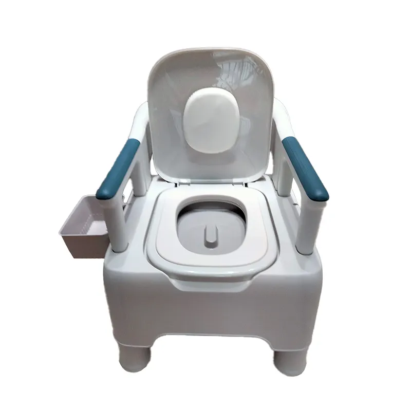 Hospital plastic folding commode chair bathroom toilet adult bath seat for elderly