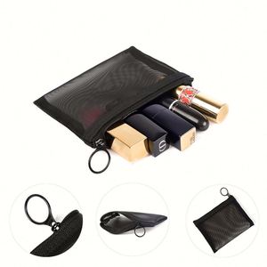 5 Pieces Beauty Makeup Lipstick Cosmetic Accessories Organizer <b>Mini</b> Zipper Mesh Bags Small Travel Kit Storage <b>Pouch</b> - Product Image 4