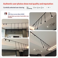 Spot LED magnétique encastré en aluminium pour salle à manger et salon, sans éclairage principal, protection oculaire, montage en surface