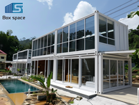 BOX SPACE Maisons préfabriquées modulaires modernes Mini conteneur d'expédition préfabriqué anti-séisme Maison ignifuge