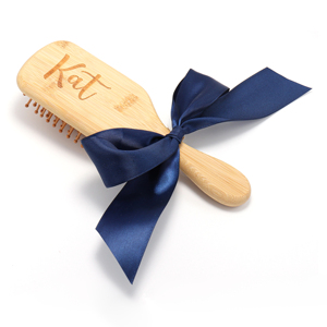 Cá Nhân Phù Dâu Món Quà Tóc Bàn Chải Màu Hồng Ribbon Bow <span class=keywords><strong>Comb</strong></span> Tùy Chỉnh Đám Cưới Tóc <span class=keywords><strong>Comb</strong></span> - Product Image 5