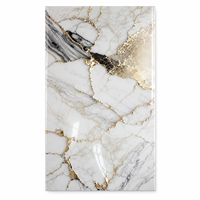 Panel de Pared de PVC con Efecto Mármol, Revestimiento Impermeable para Baños, Formato Grande, para Proyectos de Hoteles y Apartamentos, WYRAX