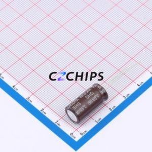 Condensateur électrolytique en aluminium à montage traversant DHG100M107H200S1AA, montage traversant, D10xL20mm 100uF 20% 100V 750mA-100kHz - Product Image 2