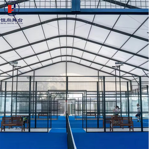 Carpa de Aluminio para Eventos Deportivos al Aire Libre, con Techo Grande, para Canchas de Fútbol, Pickleball, Pádel, Bádminton y Baloncesto - Product Image 1