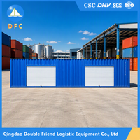 Portes en acier de marque DFC, portes à enroulement certifiées CSC de 40 pieds, conteneur de stockage mobile autoportant de 40 pieds