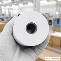Kertas Thermal Gulungan untuk Mesin Tiket 35-80GSM 100% Pulp Kayu Inti Kertas OEM Cetak Grosir