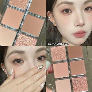 Bán buôn bóng mắt sáu màu thấp bão hòa Matte tốt lung linh Pearlescent tằm sáng tạo nên Phấn mắt Pallet - Product Image 3