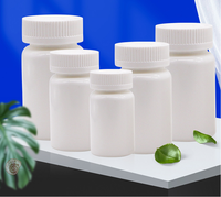Capsules de médicaments en plastique Opaque 100 cc-750 cc, nouveau, d'usine originale HDPE PET, blanc noir Opaque, bouche large, conteneur de pilules, bouteille
