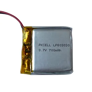 3.7V Batterie Agli Ioni di Litio Batteria Ricaricabile Ai Polimeri di 803030 700 Mah Li-Ion