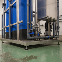 Réservoir de filtration à sable en PRV (Plastique Renforcé de Fibres) industriel, 5000 L/heure, pour dessalement et traitement des eaux en aquaculture