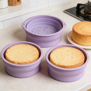 Bol de levage pliable en silicone écologique et réutilisable avec logo personnalisé, panier de levage pliable en silicone pour pain au levain - Product Image 1