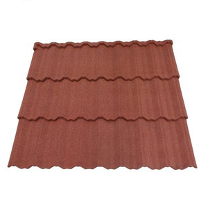 Compre Techos de Lámina para Techos Planos, Tejas Metálicas con Recubrimiento de Piedra, Acero Galvalume de 0.4mm, Tejas Ligeras e Ignífugas para Techos de Villas - Product Image 1
