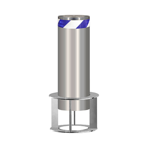 Borne de sécurité hydraulique rétractable automatique avec bande LED, hauteur de levée 600 mm, forme ronde/carrée, système de barrière de sécurité Karsun JS-S818 pour le trafic - Product Image 5