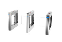 Barrière pivotante automatique haute sécurité, tourniquet piéton intelligent avec reconnaissance faciale et contrôle d'accès