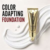 Fond de Teint Liquide à Changement de Couleur SPF 15, Adaptation Intelligente du Teint, Couvrance Totale, Marque Privée, Logo Personnalisé, Vente en Gros