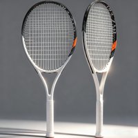 Raquettes de tennis en fibre de carbone légères, design facile à utiliser pour les débutants, offrant un contrôle stable et une attaque précise