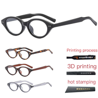 2025 Logo personnalisé Cat-Eye rétro mode Style femmes lunettes optiques Anti-lumière bleue et myopie montures de lunettes en gros