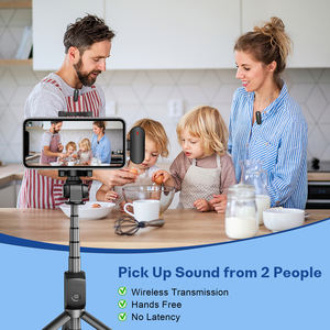 MAYBESTA Microphone sans fil miniature à double cravate pour iPhone iPad - pour l'<span class=keywords><strong>enregistrement</strong></span> vidéo, les interviews, les podcasts <span class=keywords><strong>sur</strong></span> <span class=keywords><strong>Youtube</strong></span> - Product Image 6