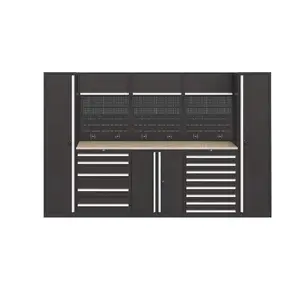 Bon marché JZD Garage armoire à outils métal acier atelier poste de travail tiroir banc de travail avec outils