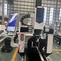 Mesin Pemotong Tabung Laser Serat Tugas Berat Empat Chuck Mesin Pemotong Laser Serat dengan Tabung