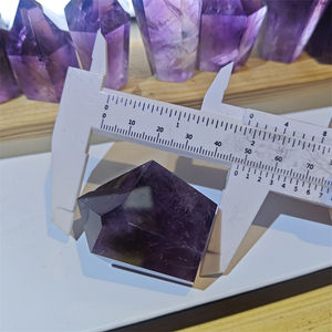 หอคริสตัลหินบำบัดจุดอเมทิสต์ธรรมชาติสำหรับตกแต่ง - Product Image 5