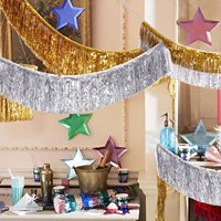 Nicro Meilleures ventes 20*200cm Guirlande de paillettes métalliques, Rideau, Jupes de table, Décoration suspendue pour toile de fond de fête d'anniversaire et de mariage
