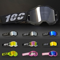 Lunettes de motocross 100 Style UV400, coupe-vent, pour moto tout-terrain MX, pour hommes, femmes et jeunes