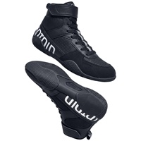 Chaussures de boxe pour jeunes, haute performance, unisexe, respirantes, antidérapantes, pour entraînement et compétition professionnelle, tige en PU, semelle extérieure en caoutchouc