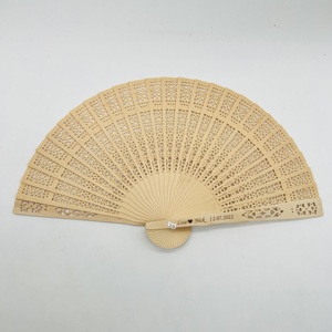 พัดไม้ธรรมชาติสำหรับงานแต่งงาน ของชำร่วยงานแต่งงาน - Product Image 4