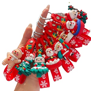 New Christmas Cartoon Keychains, Cute Santa Claus Bag Charms, Fashion Car Key Rings, Exquisite Small Holiday Gifts Wholesale - Product Image 2