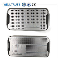 Fabricant chinois de kits d'instruments chirurgicaux orthopédiques vétérinaires, boîte de stérilisation, 1.5/2.0/2.4/2.7/3.5, étui pour vis d'implant