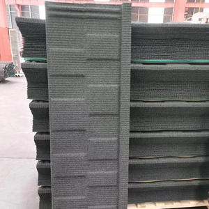 Venta caliente 200000 piezas a África Black Shingle D <span class=keywords><strong>ECRA</strong></span> Sheet Stone Coated Metal Roofing Tejas - Product Image 3