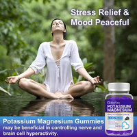 Gummies de potassium et de magnésium en gros avec formule OEM, enrichies en vitamine C et en extrait de racine d'ashwagandha pour le soutien musculaire et un meilleur sommeil
