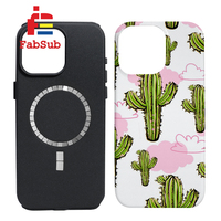 Coque de téléphone vierge à sublimation Revêtement 3D 2 en 1 Magnétique Chargement sans fil Plastique Caoutchouc Coque intérieure de téléphone Sublimation