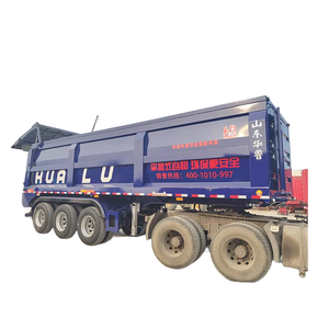 Pabrik kualitas tinggi langsung bawah Semi Trailer sabuk konveyor Dump Truck berjalan lantai Trailer untuk dijual - Product Image 1