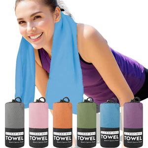 Quick-Drying <b>Microfiber</b> Sports <b>Towel</b> - Highly Absorbent Sweat-Wicking, Perfect for Outdoor Fitness and Hiking - Product Image 1