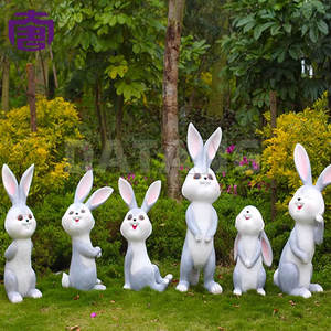 Deux lampes à motif de lapin souriant à LED pour l'extérieur, décoration de fête du Nouvel An, pour parcs, jardins, cours et espaces événementiels - Product Image 5